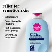 eos Sensitive Skin Body Lotion, 48 Hour Moisturizing Daily Body Moisturizer for Dry Skin with Shea Butter, 16 oz