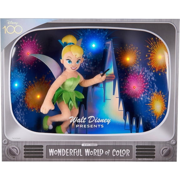 Disney100 Years Walt Disney World of Color Tinker Bell Plush New with Box