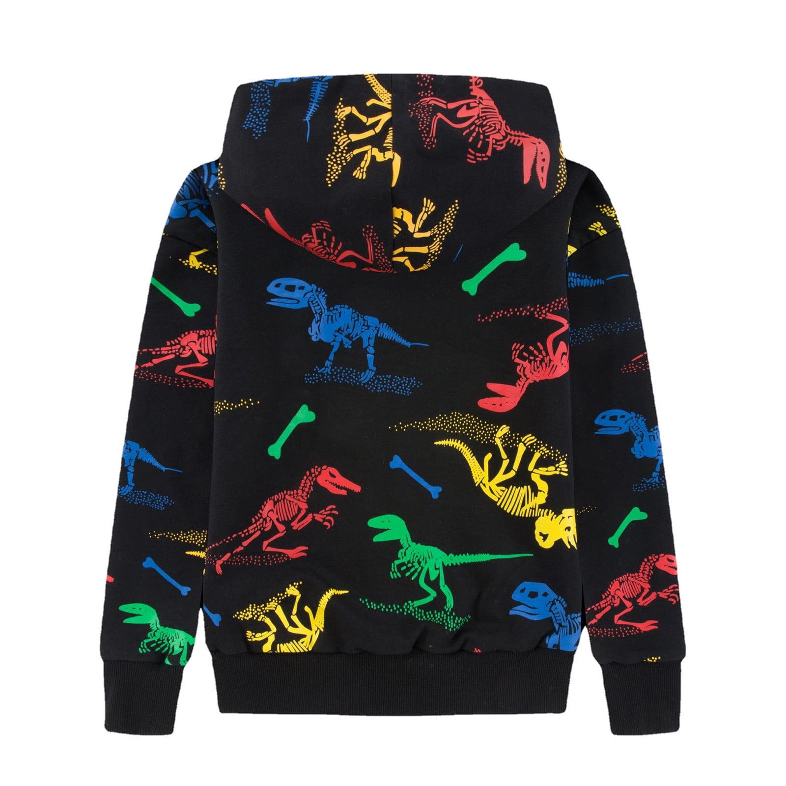 Boys Dinosaur Hoodies Zip Up Jacket Pullover Hooded Sweatshirt for Kids
