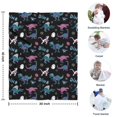 thumbnail image 4 of Black Cartoon Dinosaurs Eggs Pattern Blanket,Comfortable Soft Flannel Throw Blanket,All Season,Warm Lightweight Blankets for Sofa Bed Couch Living Room Chair,30"x40", 4 of 4