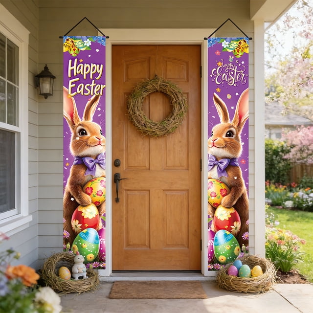 Rabbits-Themed Paper Napkins, Party Table Decorations With High Absorbency, for Easter Celebrations, Multi-color