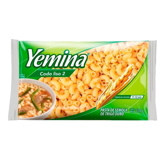 Sopa de codo Yemina No.2, 220 g
