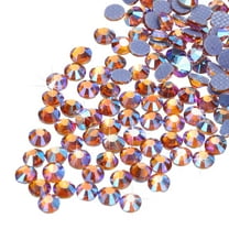 Uxcell 2880 Pcs Hotfix Rhinestones Flatback Crystal Glass Gems Art(SS8 2.5mm,Gold Color)