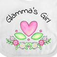 thumbnail image 4 of Inktastic Glamma's Girl- Heart Flowers Girls Baby Bib, 4 of 4