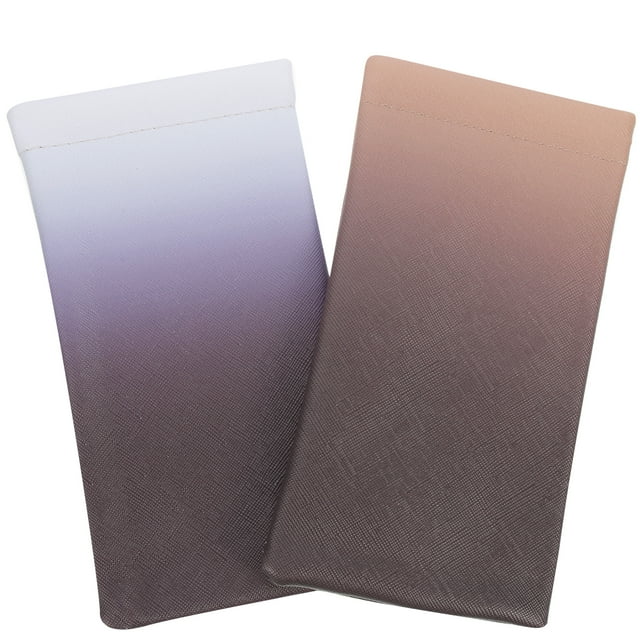 2pcs Sunglasses Storage Bag Reading Glasses Pouch Eyeglass Cases with Lens Cleaning Cloth