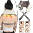 thumbnail image 2 of Portable Neck & Shoulder Massager with Deep Tissue 3D Bionic Kneading & Heat Therapy - Cordless, Rechargeable for Trapezius Muscle Pain Relief, Gray, 2 of 8