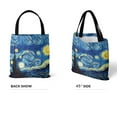 thumbnail image 3 of Classic Tote Bag Foldable Retro Casual Female Leisure Shoulder Bags Night, 3 of 8
