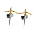 thumbnail image 4 of 2 aspersores metálicos de 3 brazos con rotación de 360 ​​grados, aspersor automático para césped, ideal para jardinería en áreas extensas., 4 of 8