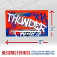 thumbnail image 4 of Franklin Sports NBA Oklahoma City Thunder Over the Door Basketball Hoop - Kids Indoor Basketball Hoop with Mini Basketball - NBA Fan Shop Mini Hoop for Bedroom + Office - Over the Door Mini Hoop Set, 4 of 13