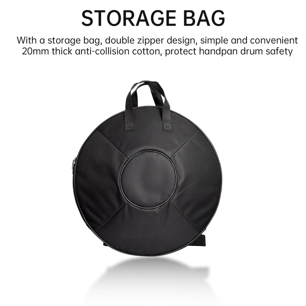 Beginner-Friendly 18" Steel Handpan Drum - 9-Note G Minor Scale for Kids Yoga & Music Practice