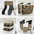 thumbnail image 6 of YooGuoGuo Novelty Leopard Print Crew Socks Animal Pattern Dress Socks For Women 3 pack, 6 of 7