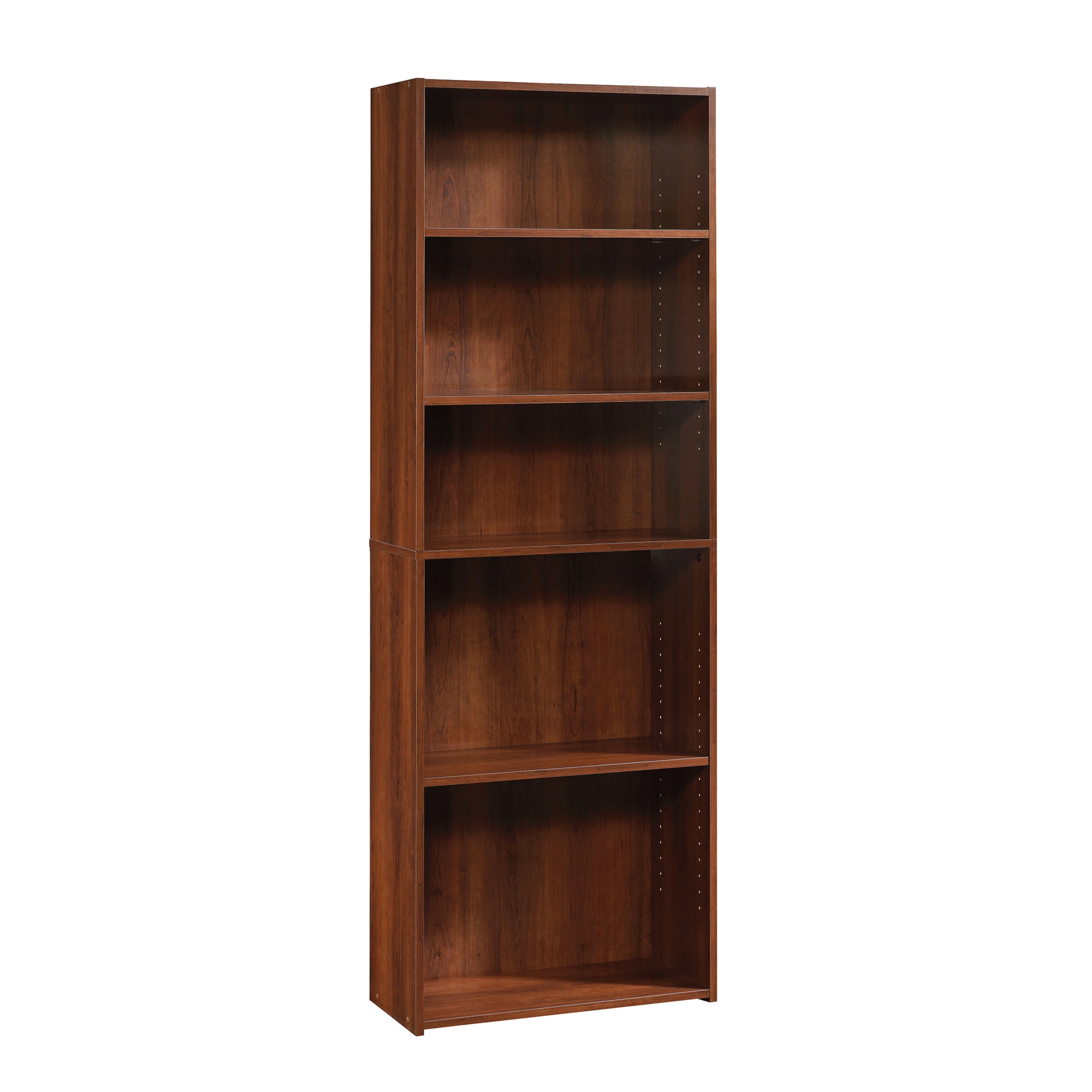 Sauder Beginnings 5-Shelf Bookcase, Brook Cherry Finish