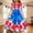 Multicolor H, variant on SGFCWSX Girls Summer Dresses 4th of July American Flag Patriotic Ruffle Sleeve Casual Tiered A-Line Kids Dress Multicolor Size 11-12 Years