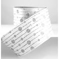 thumbnail image 2 of Wired Edged Cosmo White and Silver Glitter Dot Christmas Ribbon 2 1/2" 10 Yards, 2 of 2