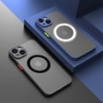 thumbnail image 2 of Luxury Matte Magnetic For Magsafe Wireless Charge Case For iPhone 15 14 13 11 12 Pro Max Mini Plus XS Max XR X Armor Cover funda, 2 of 7