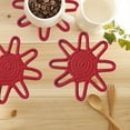 thumbnail image 5 of Usloyux Under $5 7 Inch Trivets for Hot Dishes, 6PCS Sunflower Trivet Set for Hot Pots and Pans,Heat Resistant Pot Holders for Kitchen Decor and Accessories,Hot Cups Use Cotton Rope Placemat, 5 of 6