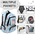 thumbnail image 7 of Pzuqiu Cute Axolotl Kids Backpack Large Capacity 17 Inch School Bags Soft Padded Breathable Straps Lightweight Bookbags with Side Pockets for Daily School Travel Age 8-18, 7 of 7