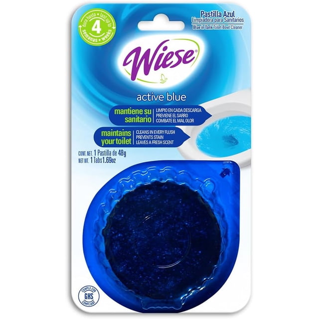 Pastilla aromatizante para sanitario Wiese azul aroma pino caja con 12 piezas