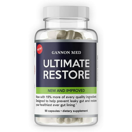 Ultimate Restore |Max Total Restore of Leaky Gut Lining Microbiome Enzymes - Natural Gut-Brain Digestive Immune Boost Health Repair |Professional Wellness Formula |90 VEGAN Capsules NO SHELLFISH (Best Digestive Enzymes Australia)