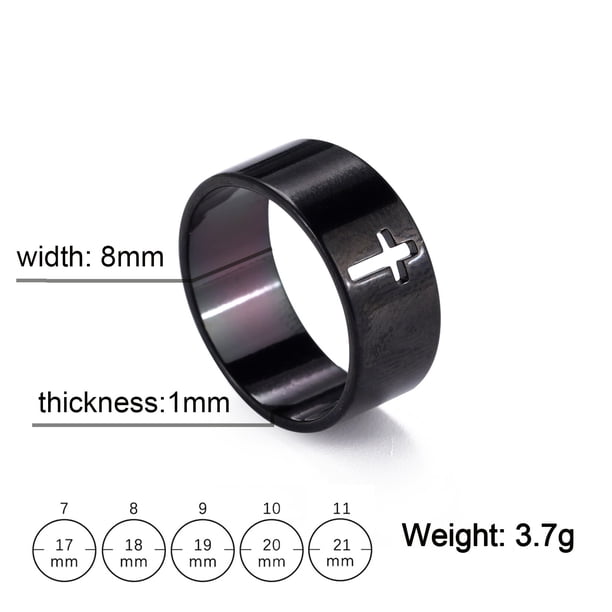 Anillos de pareja de acero inoxidable COOLTIME, anillo de compromiso con cruz sobrenatural de Color plateado para hombre y mujer, regalo de boda, joyería de moda Tan Jianjun unisex