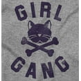 thumbnail image 2 of Girl Gang Punk Kittycat Crossbones Women's Plus Size Graphic Tee Brisco Brands 2X, 2 of 3