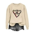 thumbnail image 3 of Valentines Outfits for Women Love Heart Long Sleeve Tops Crew Neck Casual Shirts Valentine's Sweatshirt Spring Fashion 2026, 3 of 3