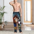 thumbnail image 6 of Lsque Mario Print Men's Pajama Pants, Lounge Pant - Comfortable Home Wear,Elastic Waistband, Stylish Design-X-Large, 6 of 9