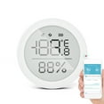 thumbnail image 1 of Mistaha ZigBee Smart Hygrometer Thermometer Indoor Temperature and Humidity Sensor with App Control Large LCD Display Home Remote Monitor Data Log Review DIY Intelligent Linkage, 1 of 8
