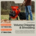 thumbnail image 2 of SuperHandy 7HP Gas Powered Leaf Chippers - Wood Chipper, 3" Wood Diameter, 2 of 7
