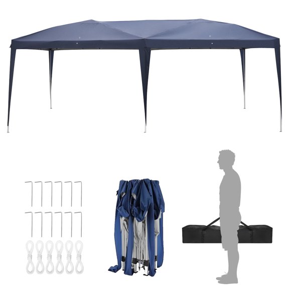 Ktaxon 10' x 20' Easy Pop up Wedding Party Tent Folding Gazebo Beach Canopy W/Carry Bag