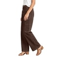 thumbnail image 5 of Miqool Women's Cargo Jeans High Waisted Straight Leg Denim Pants Casual Trendy Baggy Trousers with Pockets, 5 of 9