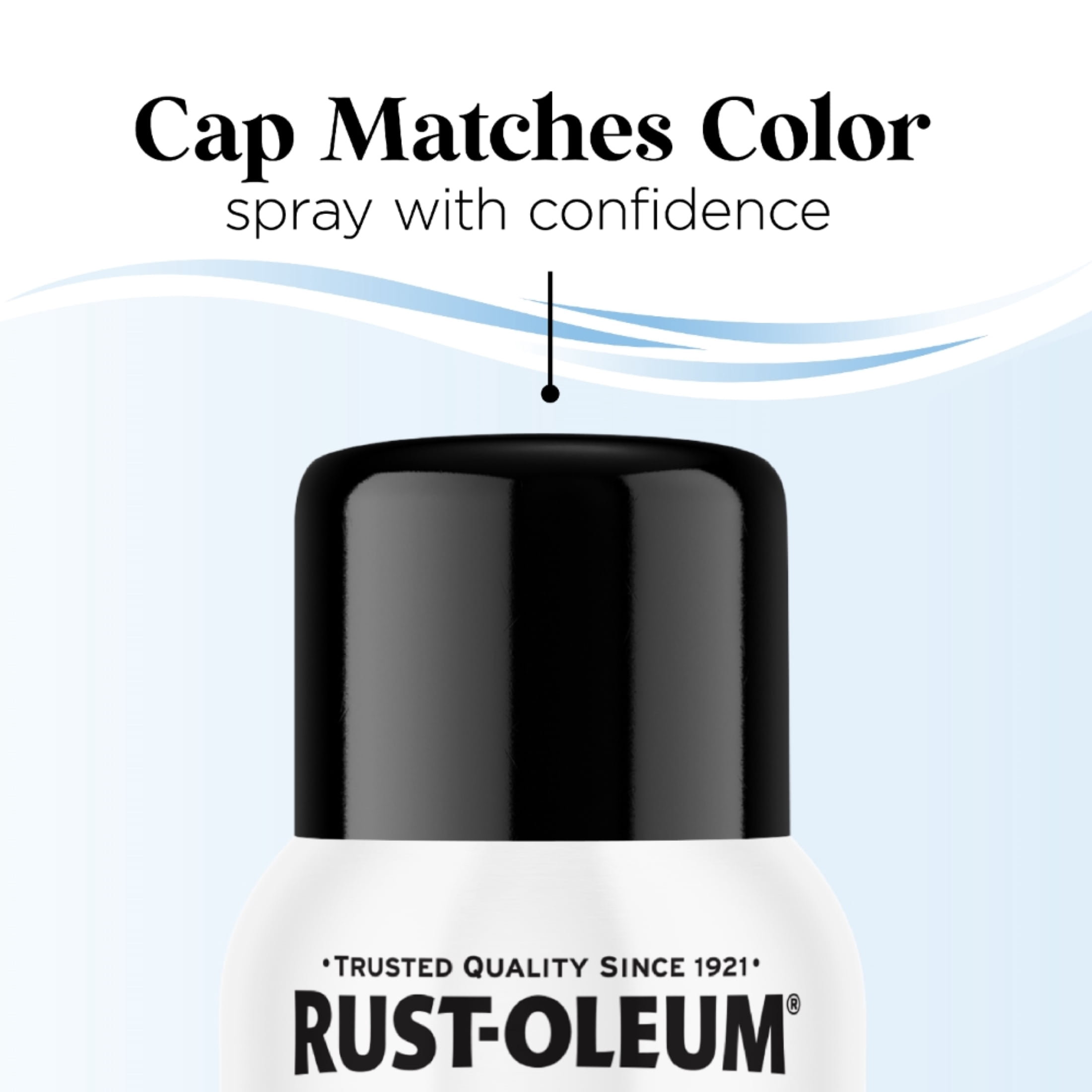 (6 pack) Blackout, Rust-Oleum Low Odor Premium Gloss Spray Paint-388245, 11 oz