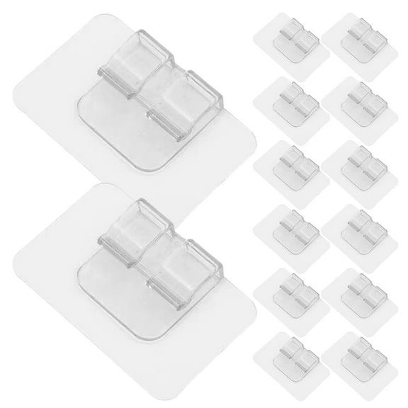WASHWEPE 30pcs PVC Car Floor Mat Retainer Transparent for Fixing