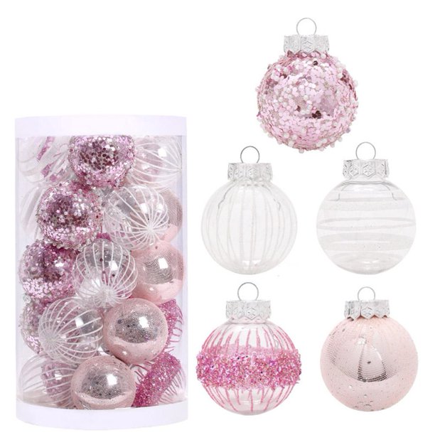 Ruifaya Bolas de Navidad Adornos para árbol de Navidad Bolas colgantes para árbol Adornos navideños