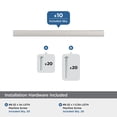 thumbnail image 3 of Amerock Cityscape 3-3/4 inch (96mm) Center-to-Center Polished Chrome Cabinet Pull - 10 Pack, 3 of 5