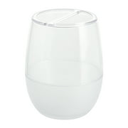 Mainstays True Color Clear Frost Toothbrush Holder