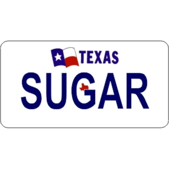 Design It Yourself Texas Bicycle Plate. Free Personalization on Plate