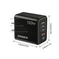 thumbnail image 2 of Binmer 120W 5-Port Fast Charging Wall Charger,5V 2.4A Power Adapter, 2 of 7