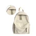 thumbnail image 3 of de gran capacidad para mujer, con cremallera, suave duradero, correas dobles para los hombros, viajes universitarios blanco Yinane Mochilas de mujer, 3 of 8