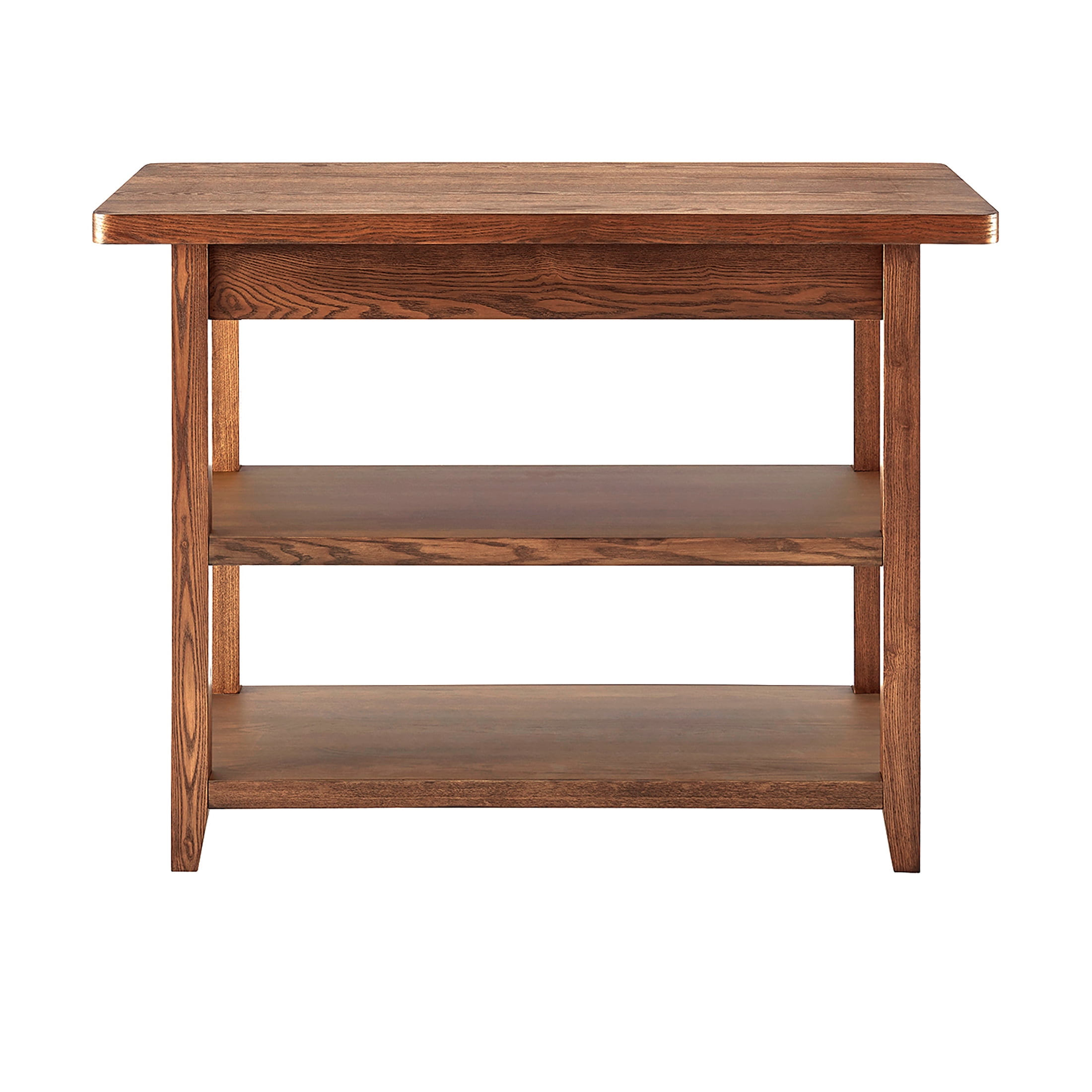 Better Homes & Gardens Reading Wood Kitchen Island with 2 Shelves and Drawers, Walnut