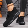 thumbnail image 3 of Walking Shoes Women Non Slip Orthopedic Arch Support Running Sneakers Work Breathable Soft Lightweight Outdoor Footwear Black Size 8.5, 3 of 5