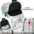 thumbnail image 4 of Sling Backpack,Light Christmas Snowflake Pattern Sling Bag with Water Bottle Holder,Waterproof Sling Bag for Men/Women with Headphone Jack for Hiking,Travel, 4 of 6