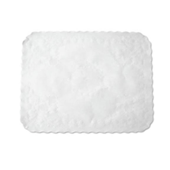 Hoffmaster Linen Traycover - White - 14 x 19