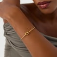 thumbnail image 3 of Turandoss Knot Cuff Bangle Bracelets for Women Trendy 18K Gold Plated Love Knot Bracelets for Women Dainty Thin Wire Open Bangle Bracelet Personalized Cuff Bracelet Christmas Jewelry Gifts, 3 of 8