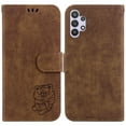 thumbnail image 2 of Compatible with Samsung Galaxy A32 5G Embossed Cute Tiger Flip Folio Wallet Case Card Pocket Holder Cover, 2 of 5