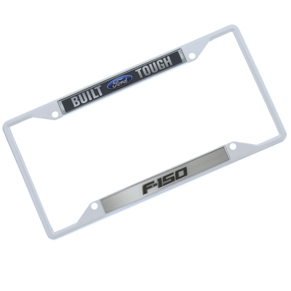 Ford Built Tough F150 License Plate Frame (Silver) - Walmart.com - Walmart.com