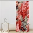 thumbnail image 2 of Coral Waterproof Shower Curtain Set with Hooks, Printed Bathroom Decoration - Curtain Sets for Bathroom Curtains, 2 of 5