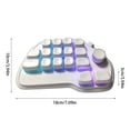 thumbnail image 3 of Programmable wireds Mechanical Numpad 17 Key Hot Swappable USB Number Pad with RGBs Backlighting and PBTs Keycaps Laptop PC, 3 of 8
