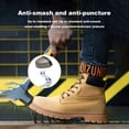 thumbnail image 3 of Steel Toe Boots Comfortable Breathable Work Shoes Waterproof Safety Shoes Fashion Martin Boots for Men and Women all Seasons, 3 of 8