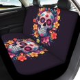 thumbnail image 4 of Pzuqiu Sugar Skull Car Decor Accessories 3 Pieces Car Seat Covers Fashion Breathable Suitable for Trucks Cars, 4 of 10